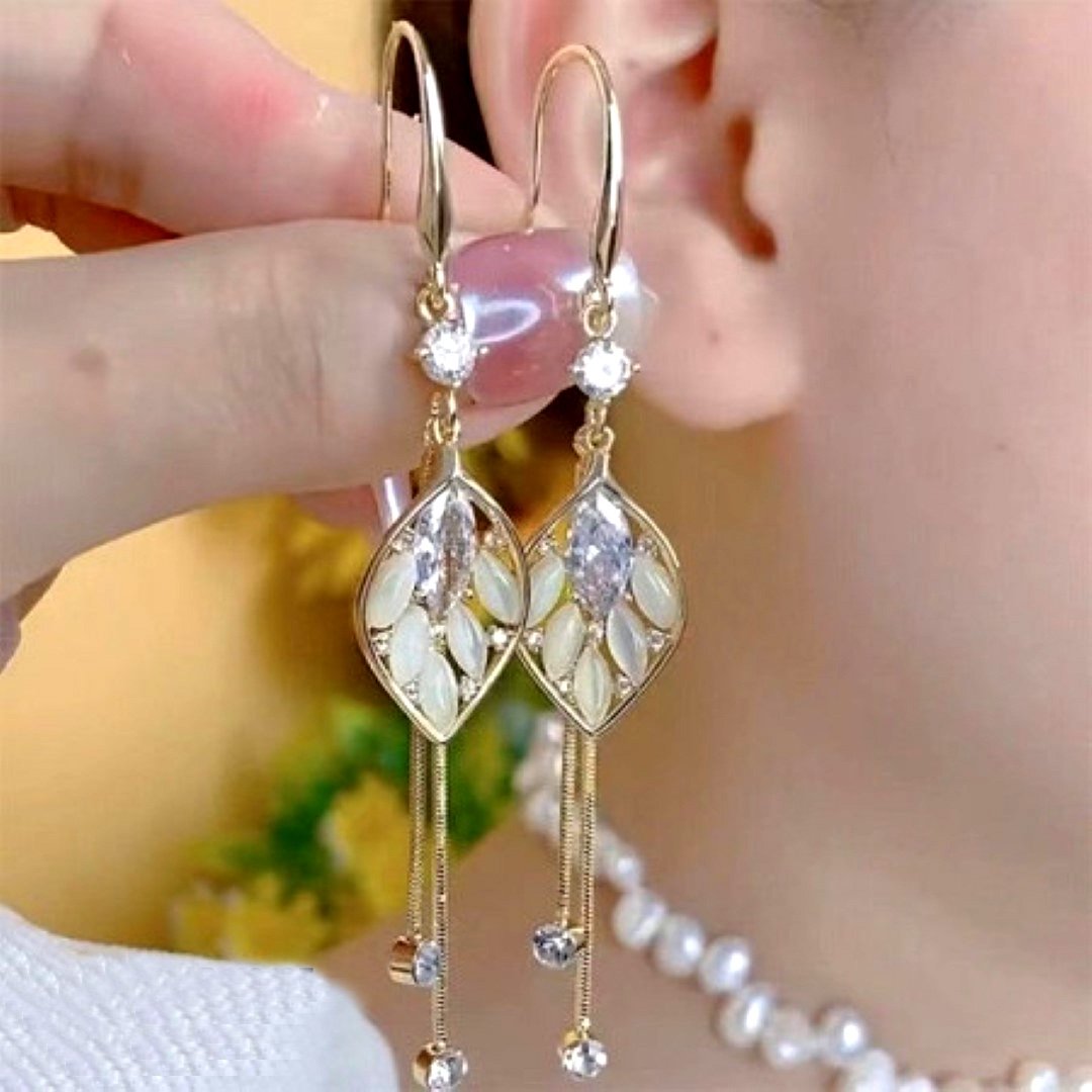 Zircon White Pearl Earrings-ER-10135