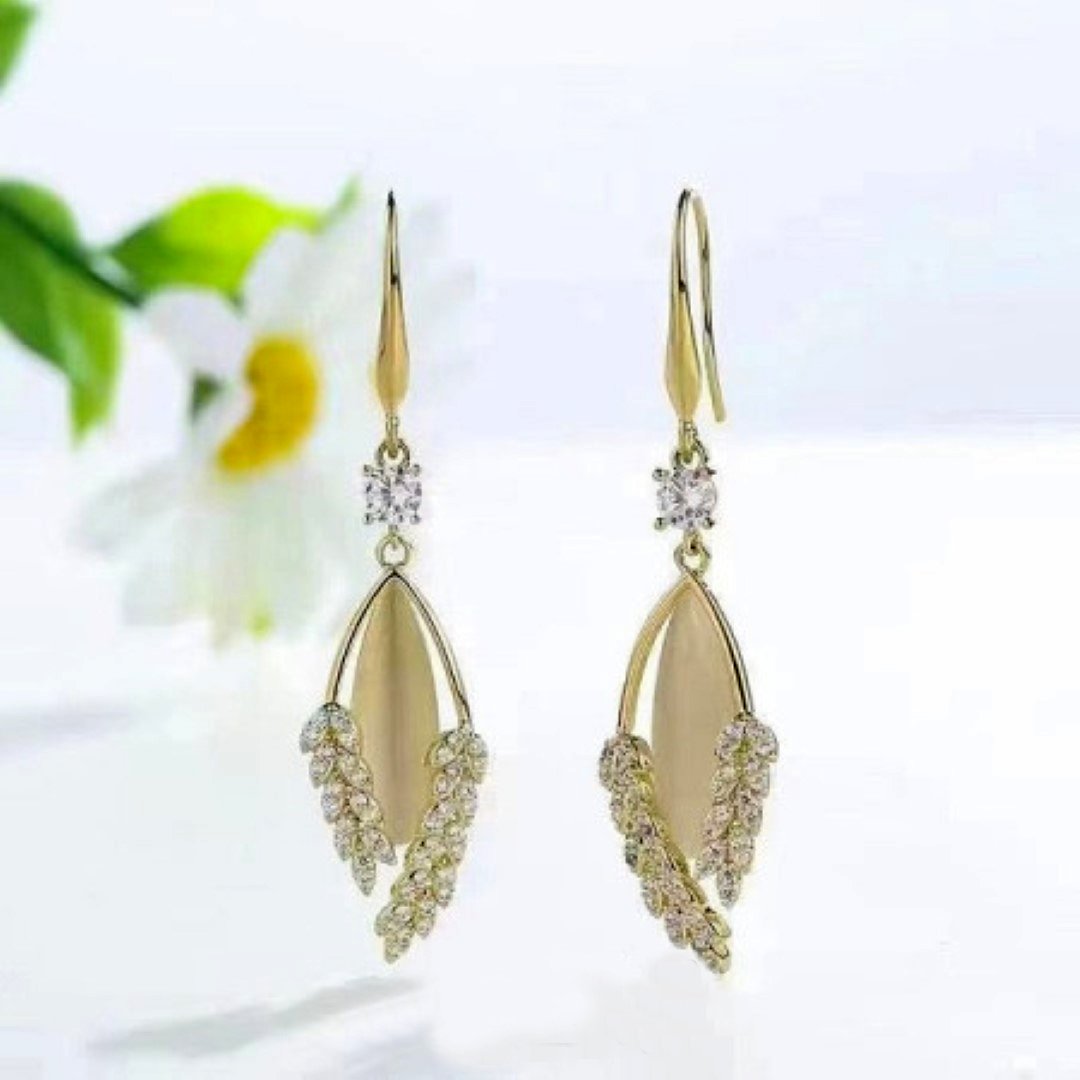 Crystal Pearl Drop Earrings-ER-10132